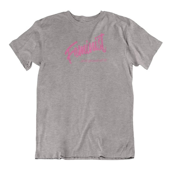 Make Your Mark Design Feminist & Proud of It Feminism Quotes T-Shirt Gifts for Women, Ladies & Girls Athletic Heather