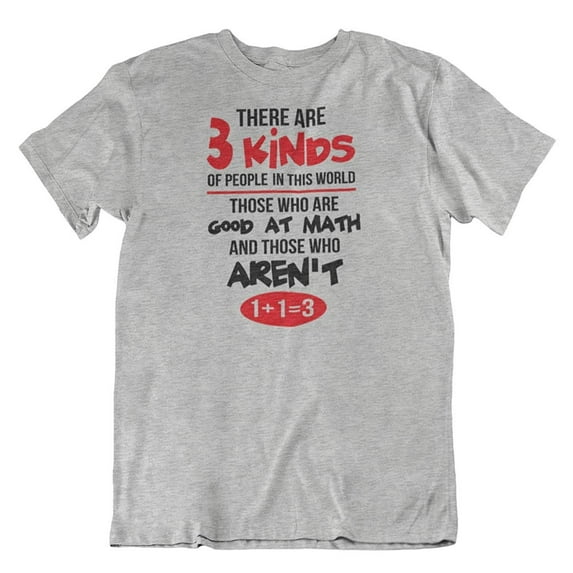 Make Your Mark Design Good at Math. Funny, Witty, Humorous Mathematics Joke T-Shirt for Men & Women Light Grey