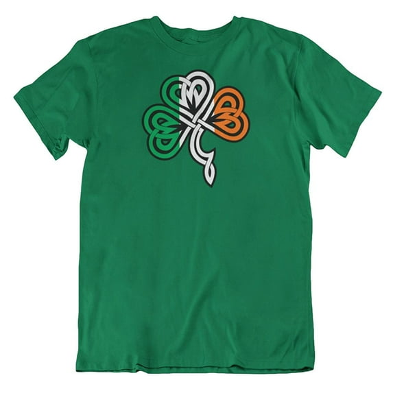 Make Your Mark Design Shamrock & Ireland Flag Irish Heritage T-Shirt & Party Favors for Men & Women