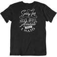 thumbnail image 1 of Make Your Mark Design Sorry for The Mean, Awful & Accurate Things Sarcastic T-Shirt for Men & Women Black, 1 of 8