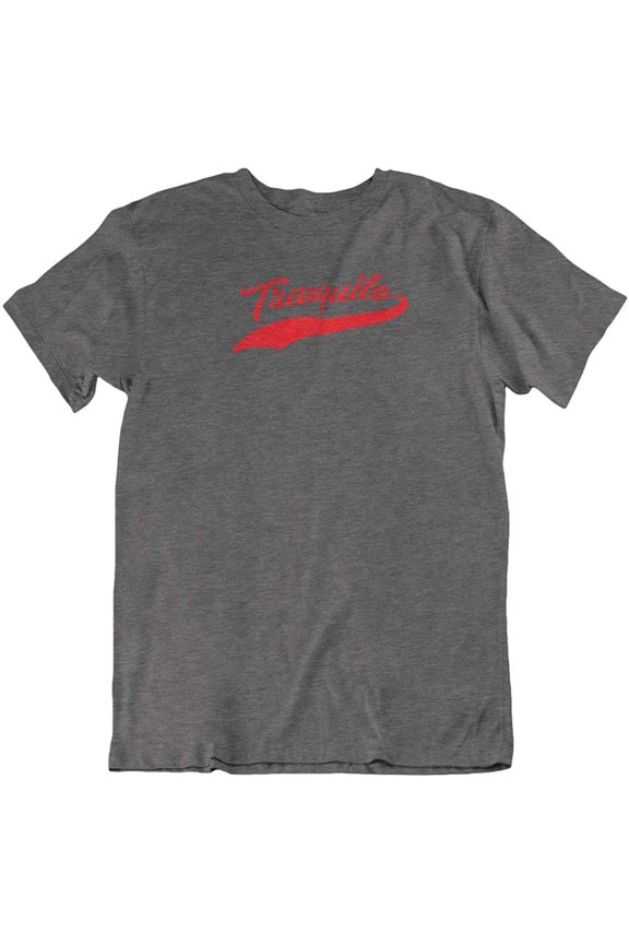 Design Tranquilo Spanish Word T-Shirt Gifts for Latina, Latino, Hispanic Men & Women Charcoal Grey