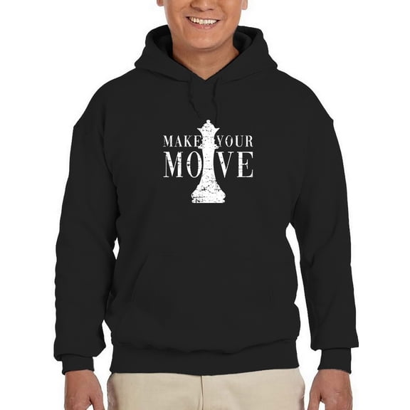 Make Your Move Chess Men Hoodie, Male XX-Large