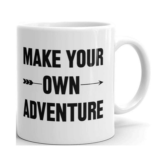Make Your Own Adventure Coffee Tea Ceramic Mug Office Work Cup Gift 11oz