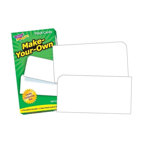 Make Your Own Flash Cards - 100 per Pack - Pack of 3