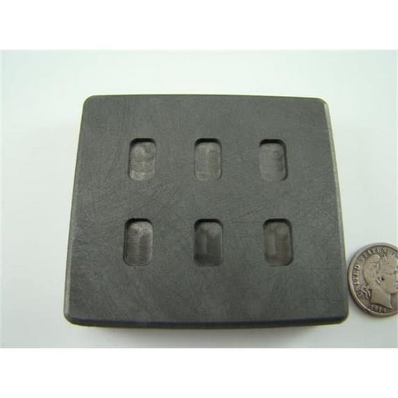Make Your Own Gold Bars 1 Gram X 6 Molds 1 g x 6 High Density Graphite Gold Bar Mold 6 Cavities 0.5 g Silver Bar
