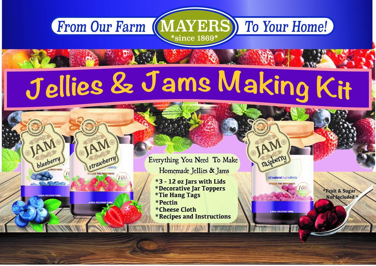 Make Your Own Jams & Jellies Use Any Fruit 3 Jars and Recipes