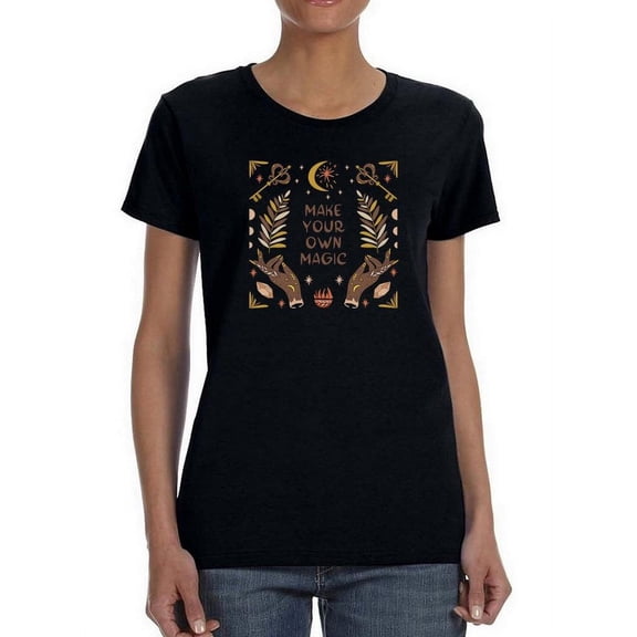 Make Your Own Magic Shaped T-Shirt Women -Image by Shutterstock, Female Medium