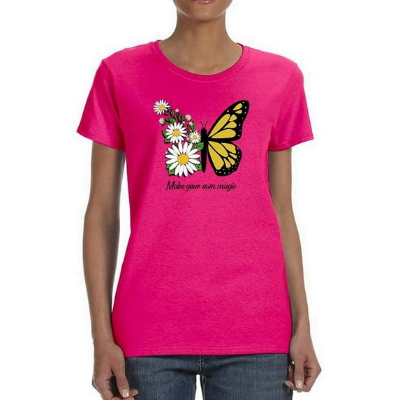Make Your Own Magic W Daisies T-Shirt Women -Image by Shutterstock, Female XX-Large