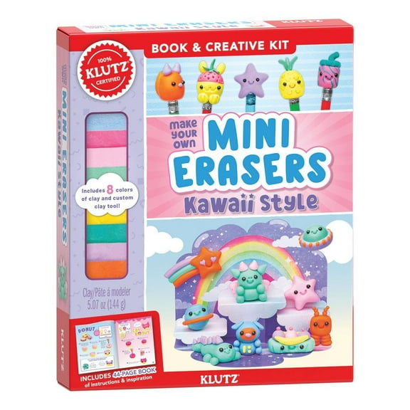 Klutz Book & Creative Kit - Make Your Own Mini Erasers Kawaii Style
