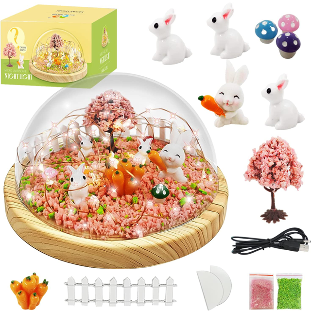 Make Your Own Night Light, Rabbit Diy Kits For Kids Creative Magic