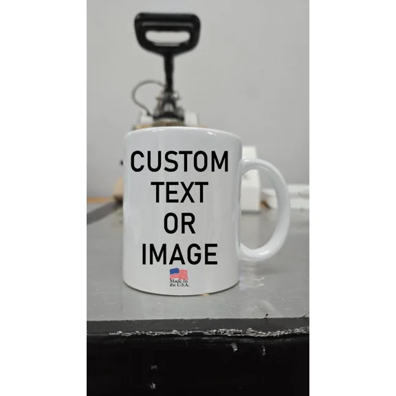 Make Your Own Personalized Mug with Your Text Name Logo Photo Ceramic Tea Mug