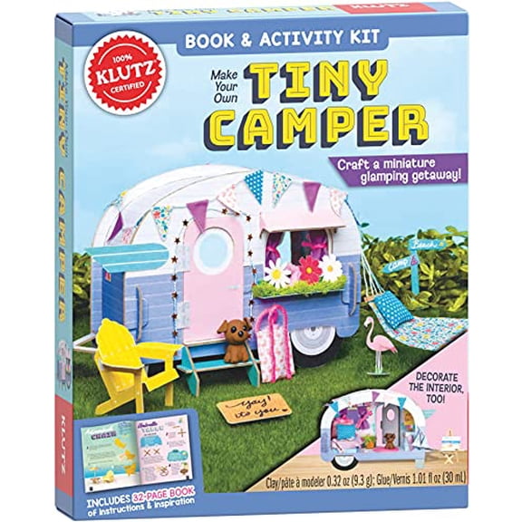 Pre-Owned Klutz Make Your Own Tiny Camper Craft Kit, 9781338566185, 1338566180, Paperback,