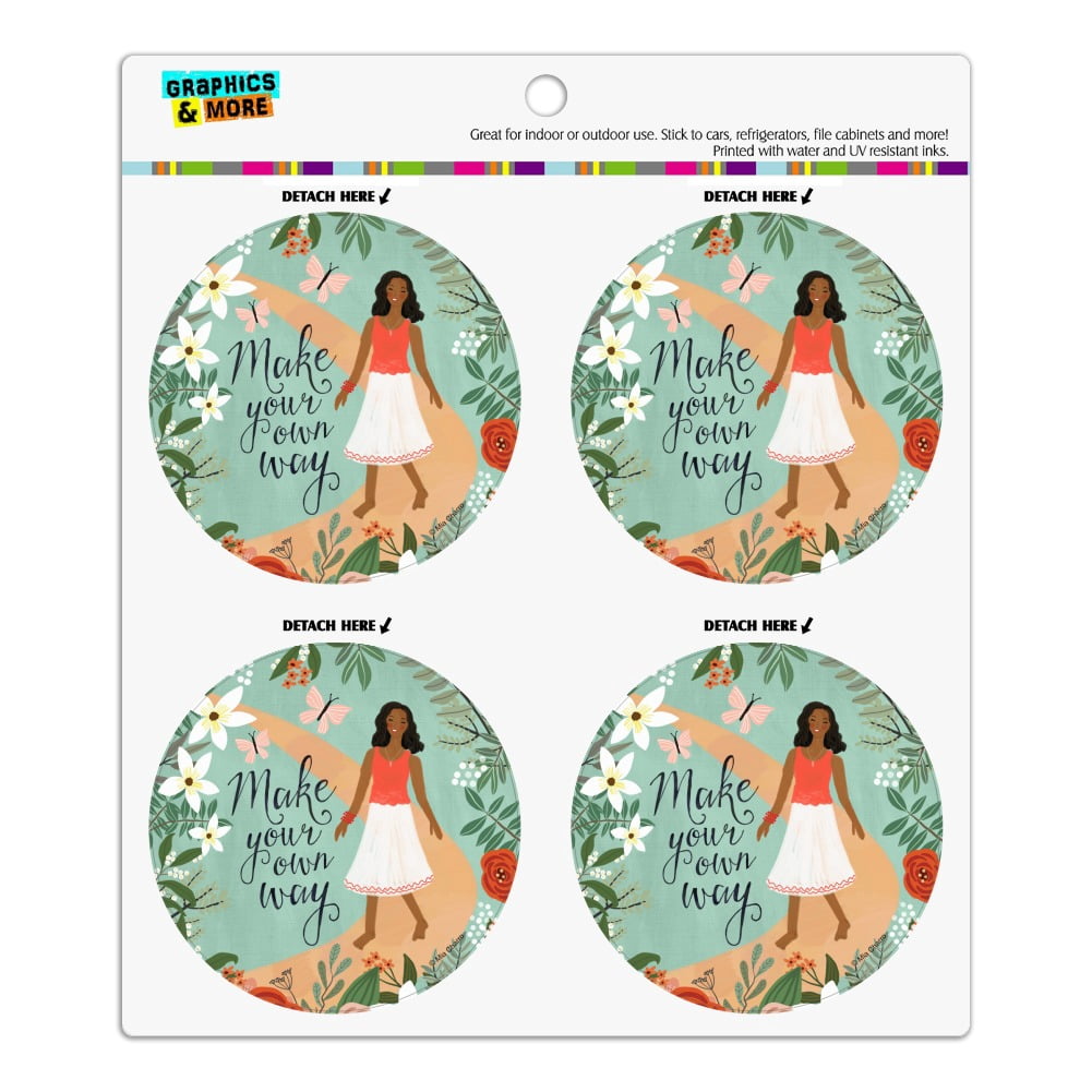Make Your Own Way Inspirational Refrigerator Fridge Locker Vinyl Circle ...