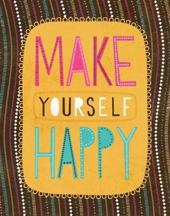 Make Yourself Happy Canvas Art - A Fresh Bunch (22X28)