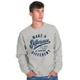 thumbnail image 1 of Make a Difference Autism Awareness Sweatshirt for Men or Women Brisco Brands M, 1 of 6