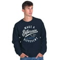 thumbnail image 1 of Make a Difference Autism Awareness Sweatshirt for Men or Women Brisco Brands S, 1 of 6