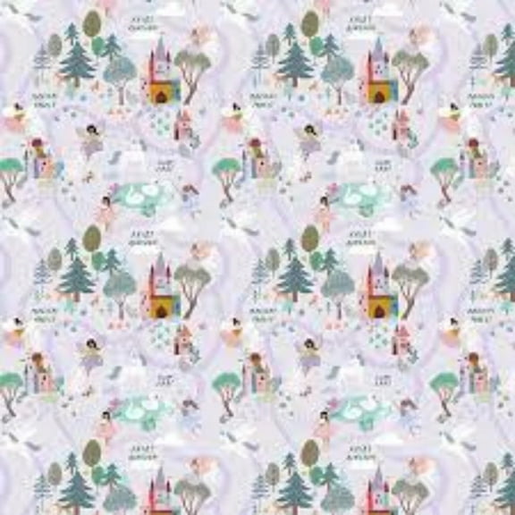 Make a Little Magic- Fairy Kingdom Thistle Cotton Fabric