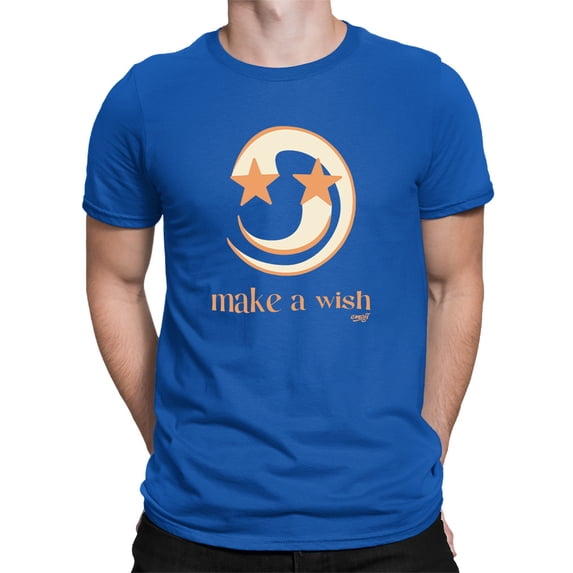 Make a Wish - Crescent Moon and Star Graphic Men's T-shirt