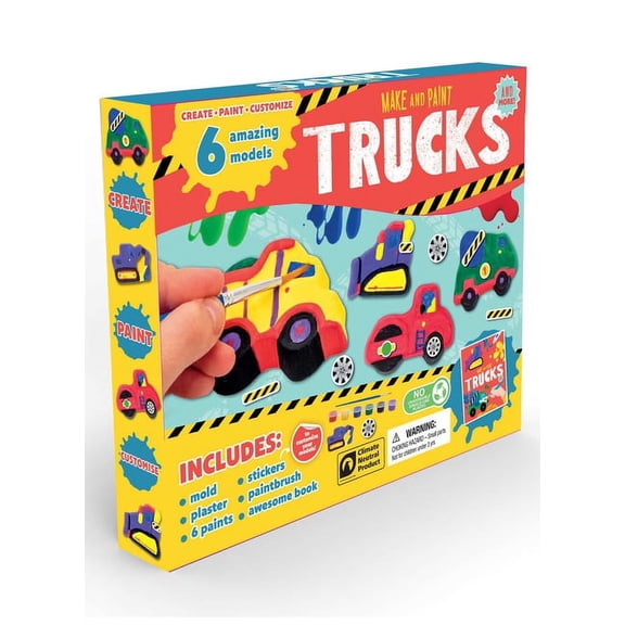 Make and Paint Trucks & More: Craft Box Set for Kids, (Paperback)