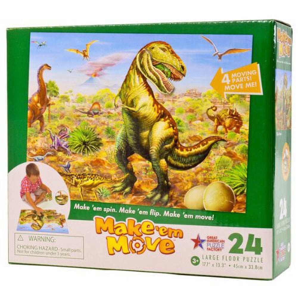  4M Dinosaurs 3D Floor Puzzles : Toys & Games
