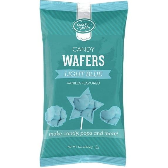 Make'n Mold Vanilla-Flavored Melting Candy Wafers Light Blue, 12 Ounce