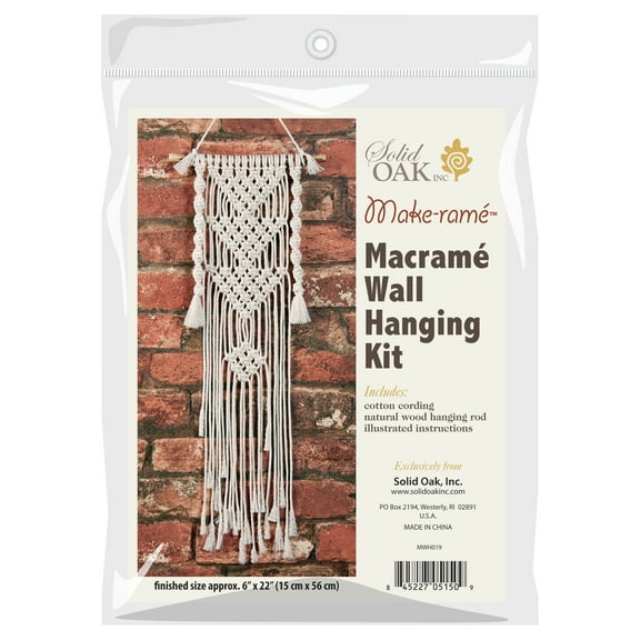 Make-rame, Three Triangles Macrame Mini Wall Hanging Kit