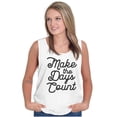 thumbnail image 1 of Make the Days Count Inspirational Womens Plus Size Graphic Tank Top Brisco Brands 2X, 1 of 5