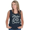 thumbnail image 1 of Make the Days Count Inspirational Womens Plus Size Graphic Tank Top Brisco Brands 3X, 1 of 5
