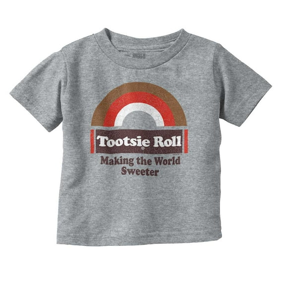 Make the World Sweet Tootsie Roll Toddler Boy Girl T Shirt Infant Toddler Brisco Brands 12M