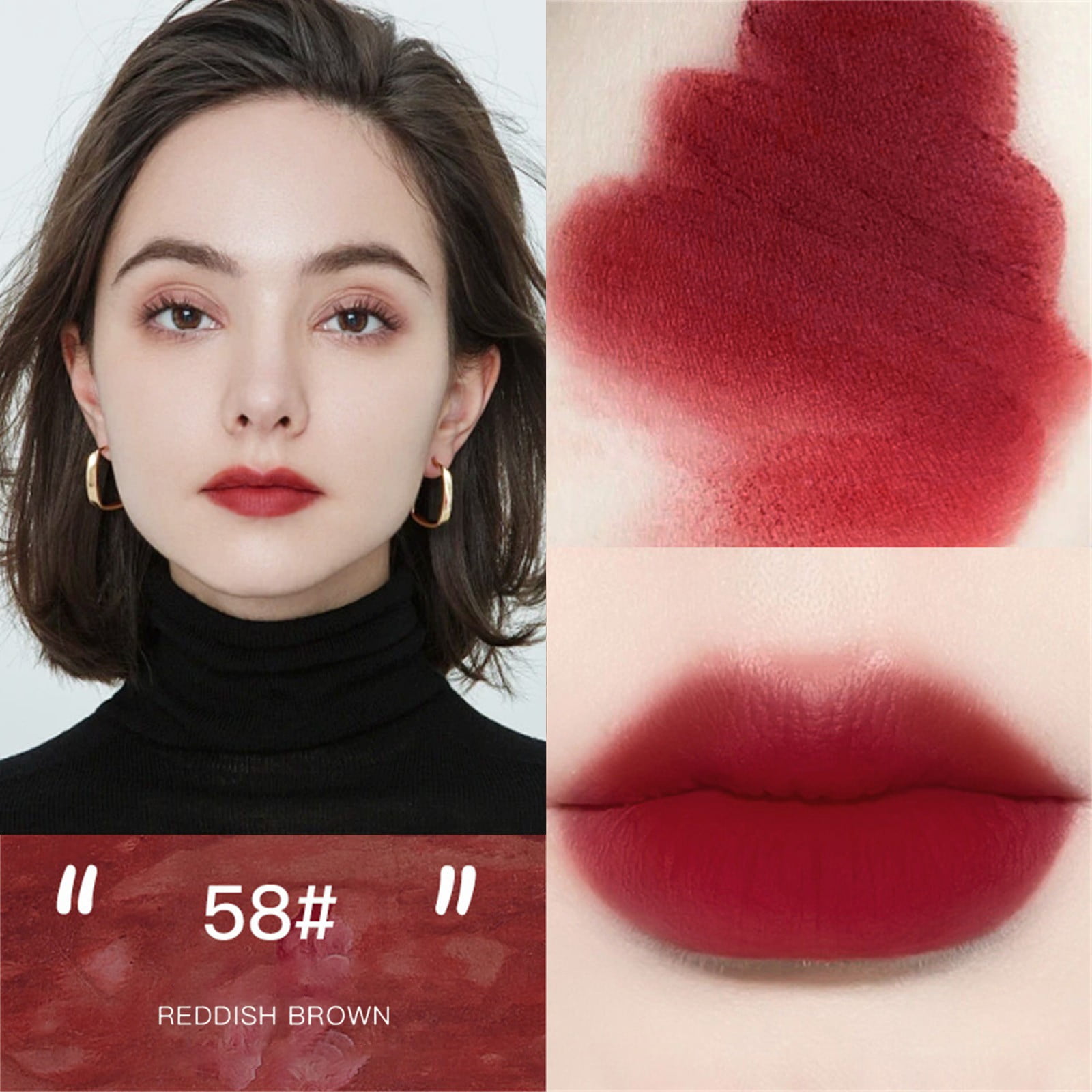 Make up Pallet Velvet Hazy Cheek Lip Mud Use For Lips And Cheek Lip Clay High Pigment Lipstick