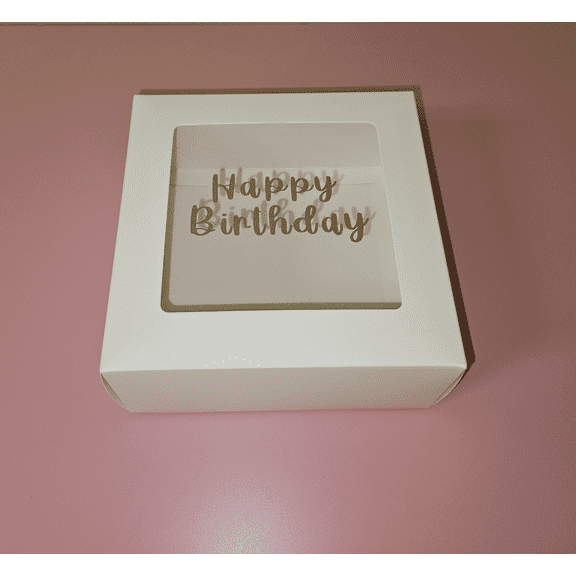 Make your style Gift Box, High Quality White Paper Box w Window