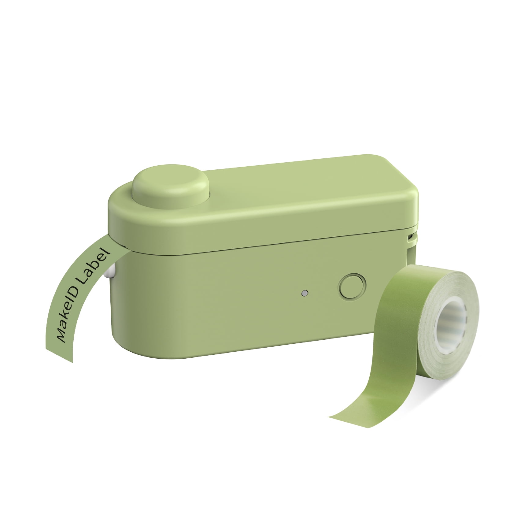 Miumaeov Label Printer, Portable Bluetooth Label Maker Machine with 1 Roll Tape for Office Home, Green, Size: One Size