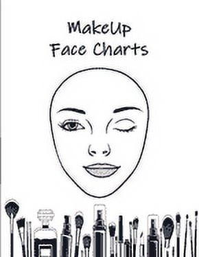 Makeup Practice Book: Makeup Artist Face Charts to practice makeup and  coloring for Teens, Beauty School Students & Make-Up Artists : Over 100  face