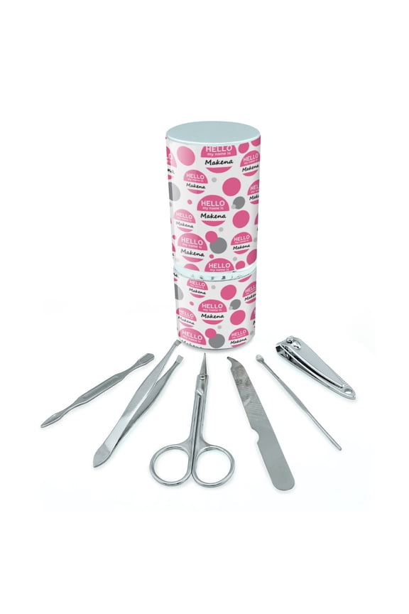 Makena Hello My Name Is Manicure Pedicure Grooming Beauty Care Travel Kit