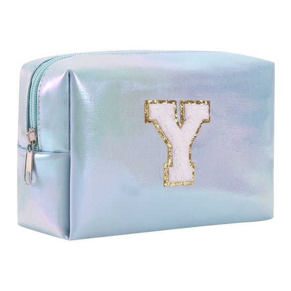 Makeover Organizer Travel Makeup Case Small Makeup Caboodle Organizer Large Makeup Storage Containers Makeup Train Case Hard Large Capacity Embroidered Alphabet Makeup Bag Toiletry Bag Travel Storage
