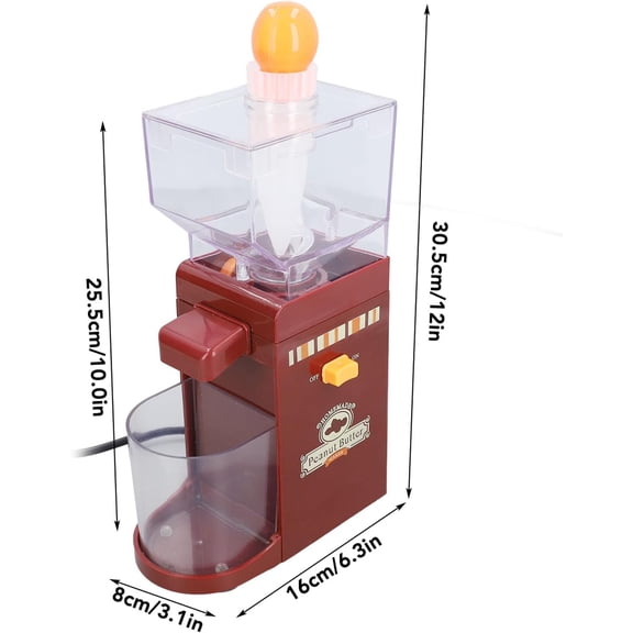 Maker, Home Electric Grain Grinder Machine Grinder Maker Small Cooking Machine for Groundnut Almonds Cashews Hazelnuts (US Plug 110V)