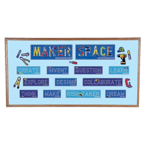 Maker Space Mini Bulletin Board Set - Educational - 22 Pieces