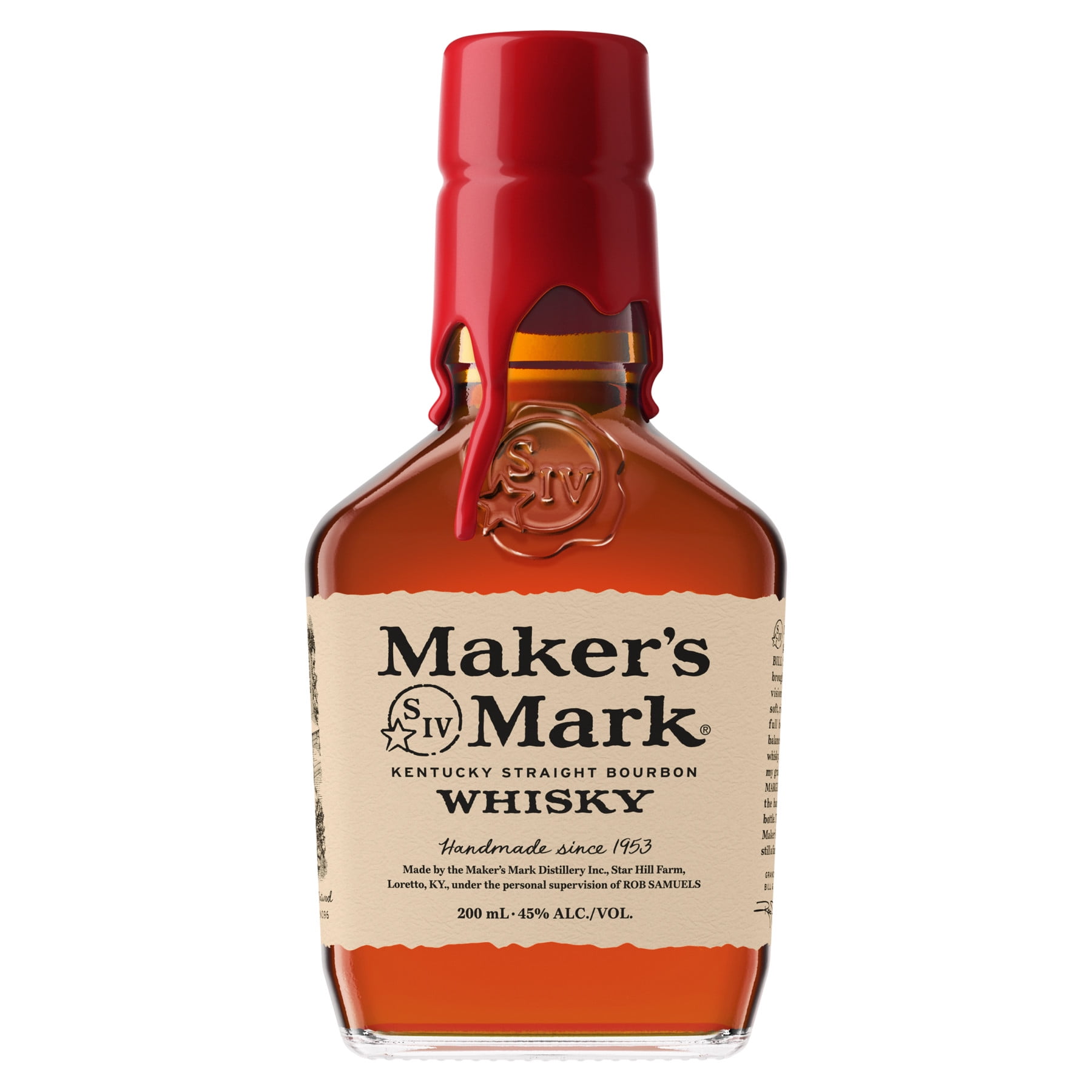 Maker's Mark Straight Bourbon, 200 ml Bottle, ABV 45.00