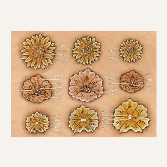 MakerAid® Flowers #1 Easy Trace Reusable Pattern