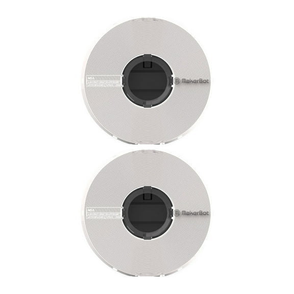 MakerBot ASA Filament Spool for Method X 3D (White, 0.65kg/1.43lb, 2-Pack)