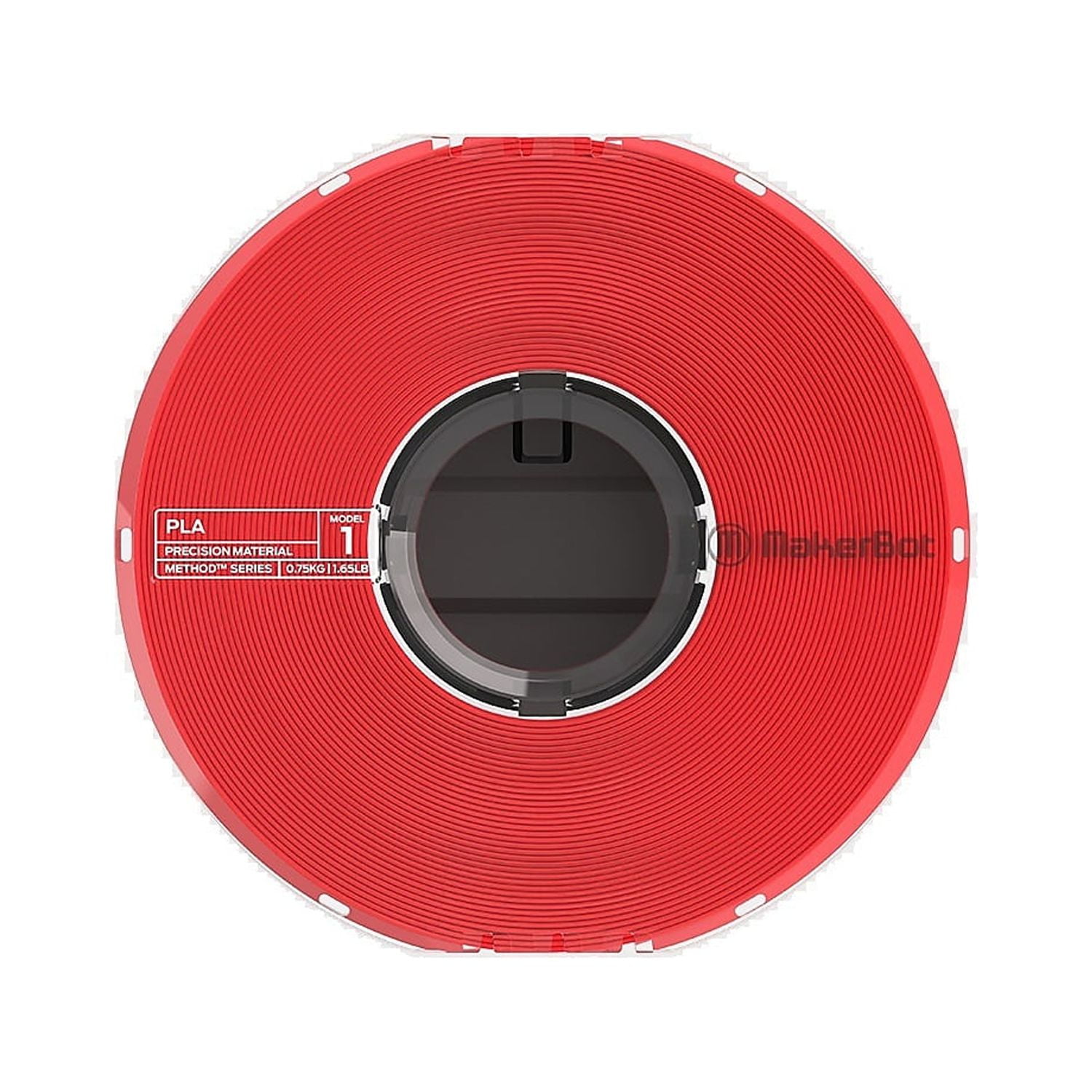 MakerBot PLA Filament Spool for Method 3D Printer (True Red, 0.75kg/1.65lb