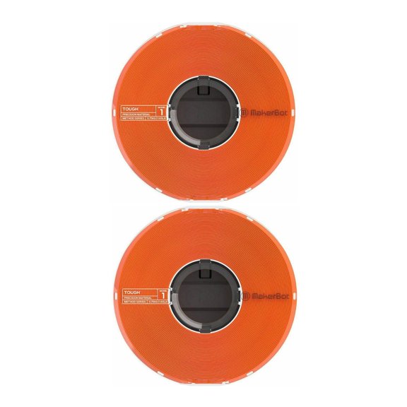 MakerBot Tough Precision Filament Spool for Method 3D (Orange, 1.65lb, 2-Pack)