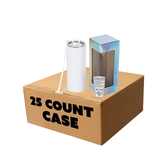 Makerflo 30 oz Thick Sublimation Tumbler (25 Pack) Ideal for DIY Crafts -Sublimation