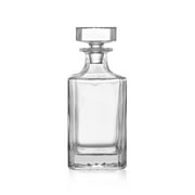 Makerflo Glass Whiskey Decanter with Airtight Stopper & Lead-Free Glass Decanter, 750 ml, 1-Pack,White