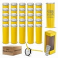 thumbnail image 1 of Makerflo Yellow 20 oz Skinny Powder Coated Tumbler (25 Pack) Ideal for DIY Crafts -Laser Engraving, 1 of 10