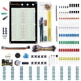 thumbnail image 1 of Makeronics 1660 Tie-Points Solderless Breadboard+Electronics Fun Kit |140 PCS U-Shape Jumpers |65 PCS Wires | Power Supply Module|Precision Potentiometer for Prototyping Circuit/Arduino/Raspberry Pi, 1 of 6