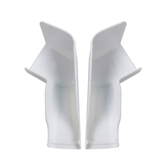 Makerz 286 UV-Resistant RV Rain Gutter Spout Extensions - 4-Piece Set (Includes 2X Left and 2X Right Gutter Spouts)