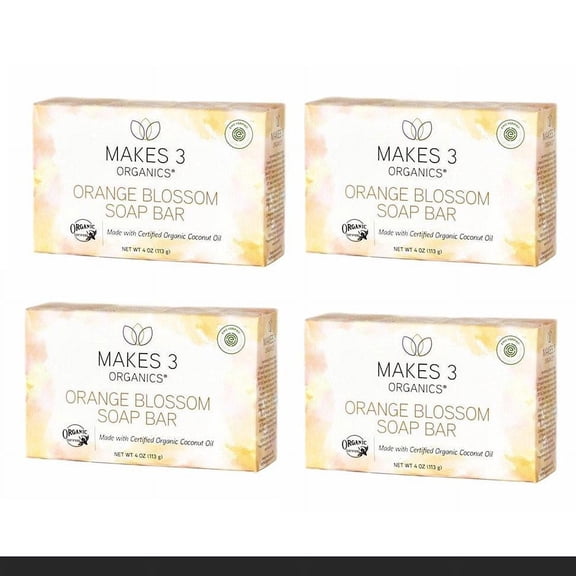 Makes 3 Organics® Organic Orange Blossom Soap Bar (4 Pack)