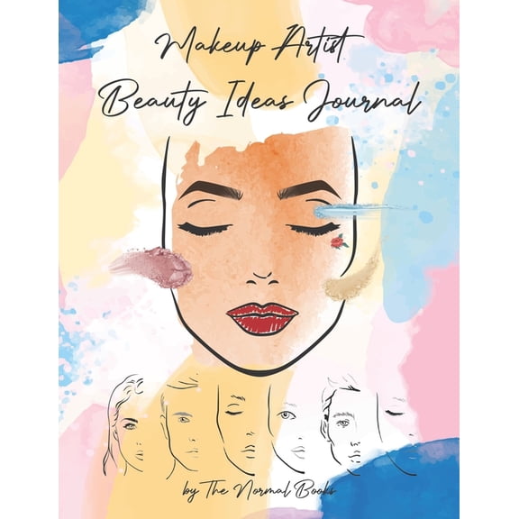 Makeup Artist Beauty Ideas Journal Book (Female & Male Faces) : Face Charts Practice for Female & Male Faces Creative Coloring Book for Kids, Teens, and Aspiring Makeup Artists Gift for Girls & Boys (Paperback)