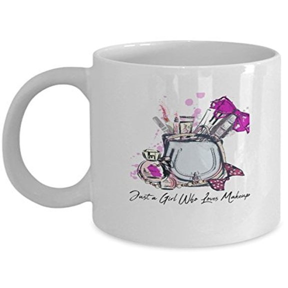 Makeup Artist 11 oz Coffee Mug - Just a Girl Who Loves White Ceramic Gift